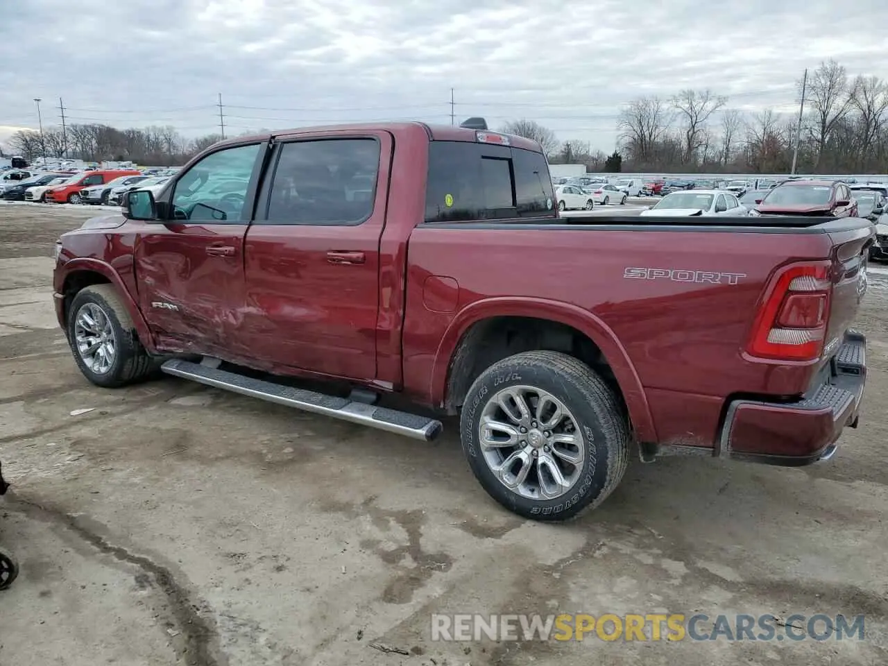 2 Photograph of a damaged car 1C6SRFJT9MN683066 RAM 1500 2021