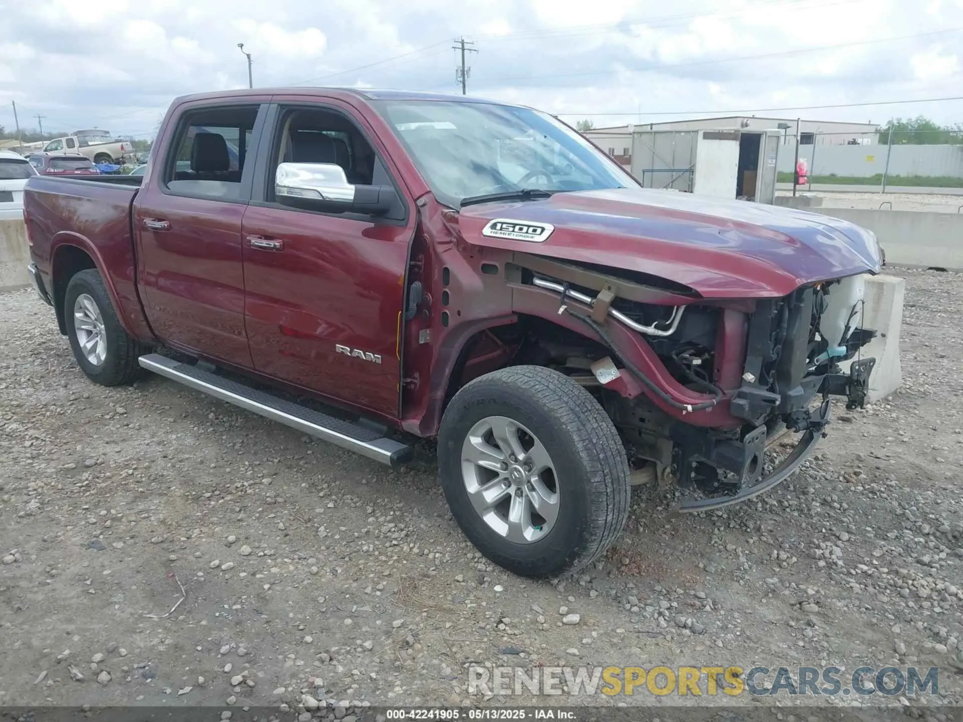 1 Photograph of a damaged car 1C6SRFJT9MN788514 RAM 1500 2021