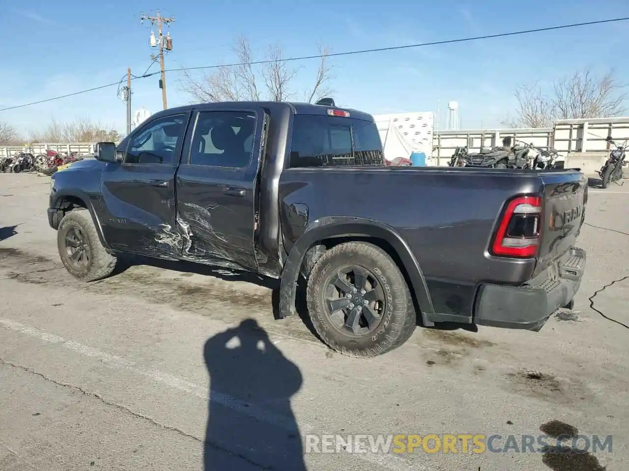 2 Photograph of a damaged car 1C6SRFLT4MN563379 RAM 1500 2021