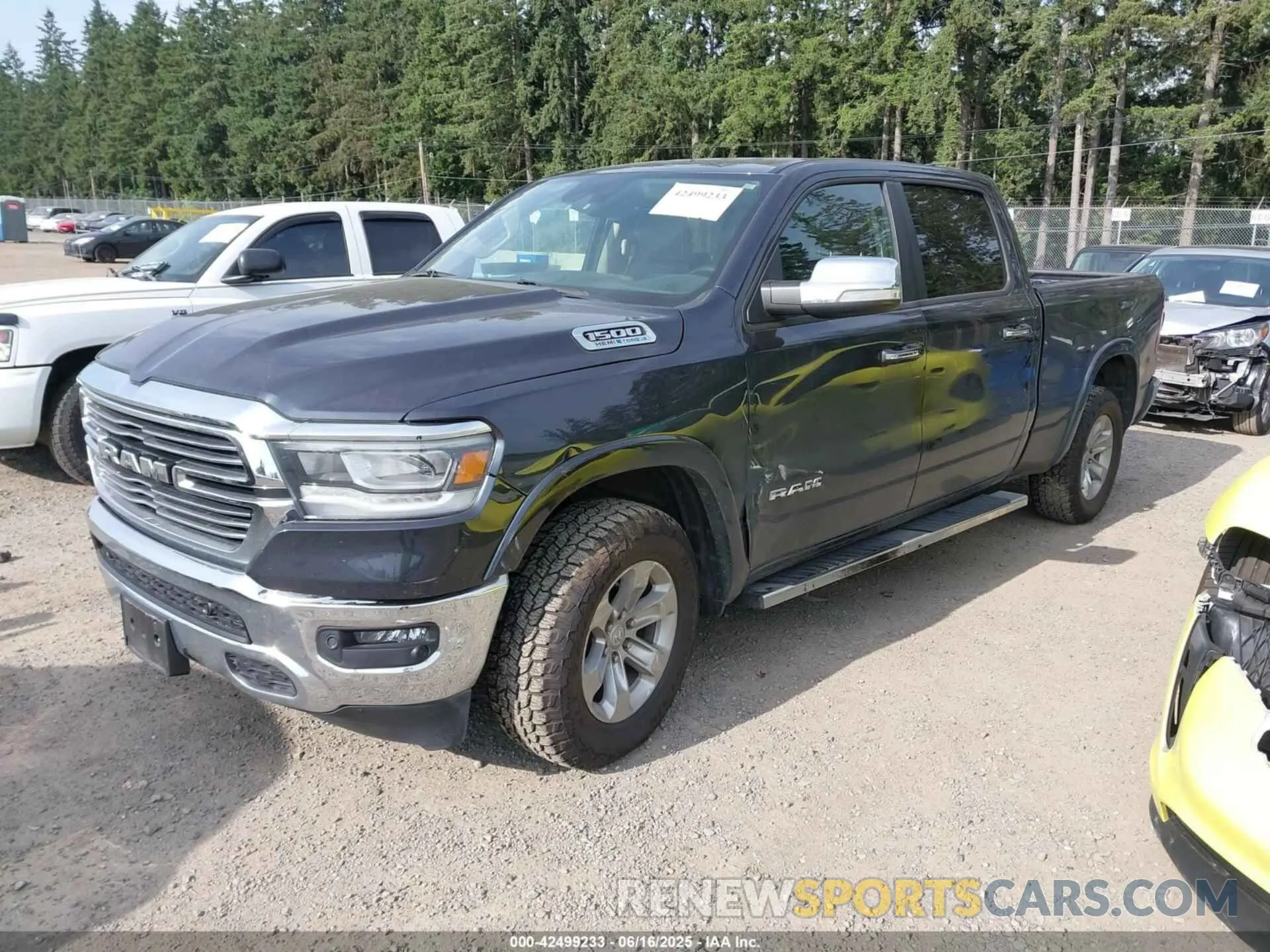 2 Photograph of a damaged car 1C6SRFRT0MN803762 RAM 1500 2021