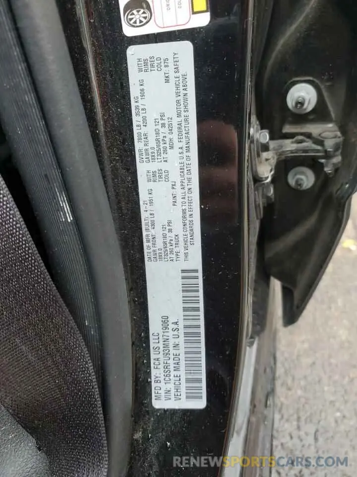 14 Photograph of a damaged car 1C6SRFU93MN719060 RAM 1500 2021