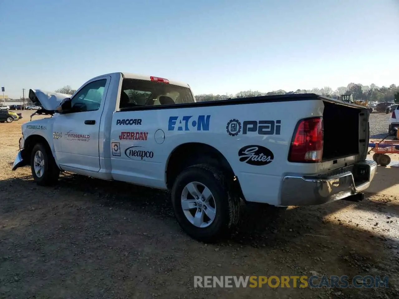 2 Photograph of a damaged car 3C6JR6DG0MG623390 RAM 1500 2021