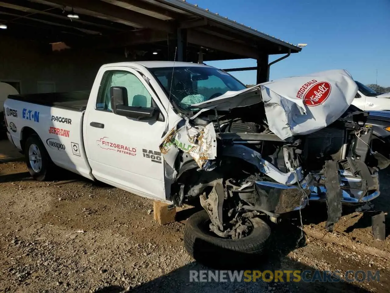 4 Photograph of a damaged car 3C6JR6DG0MG623390 RAM 1500 2021