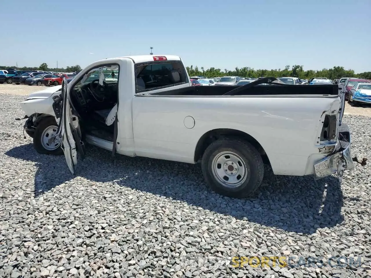 2 Photograph of a damaged car 3C6JR6DG1MG547615 RAM 1500 2021