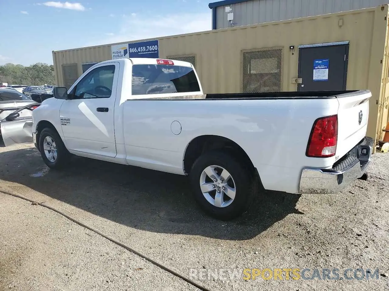 2 Photograph of a damaged car 3C6JR6DG3MG551603 RAM 1500 2021