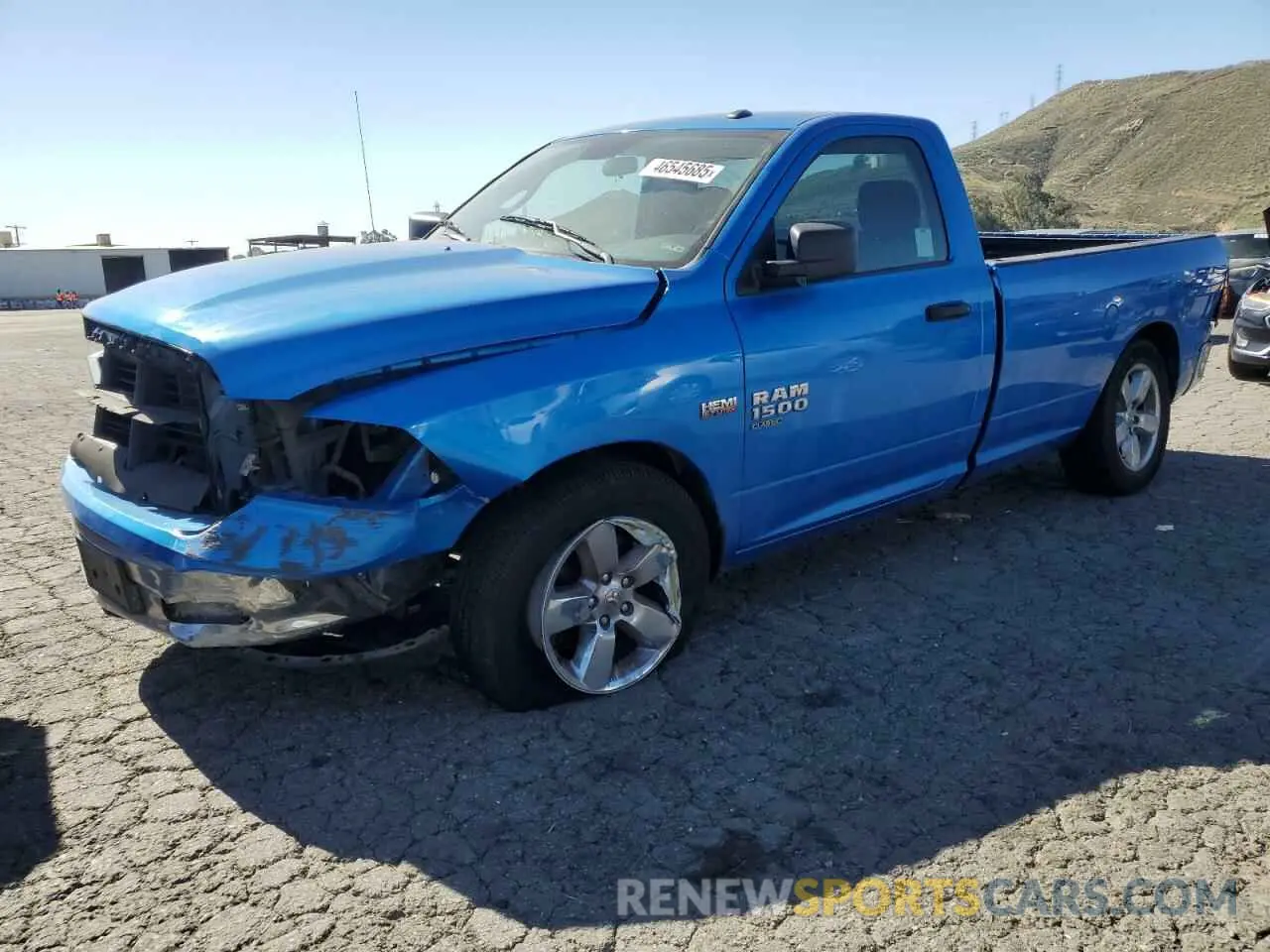 1 Photograph of a damaged car 3C6JR6DT0MG704709 RAM 1500 2021