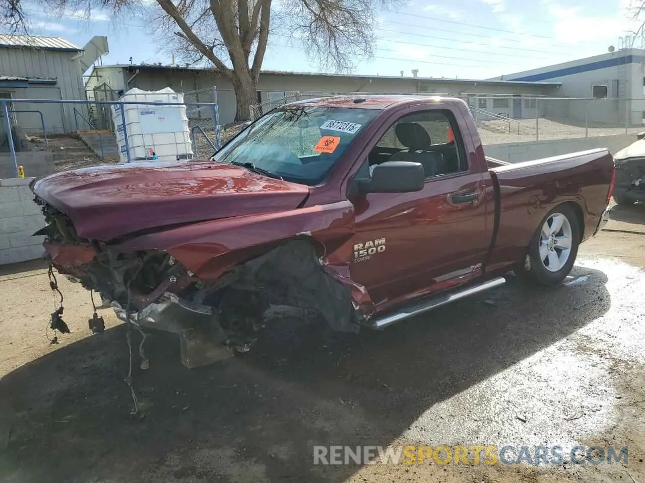 1 Photograph of a damaged car 3C6JR7AG6MG686164 RAM 1500 2021