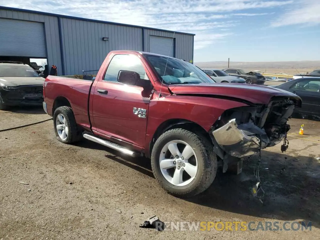 4 Photograph of a damaged car 3C6JR7AG6MG686164 RAM 1500 2021
