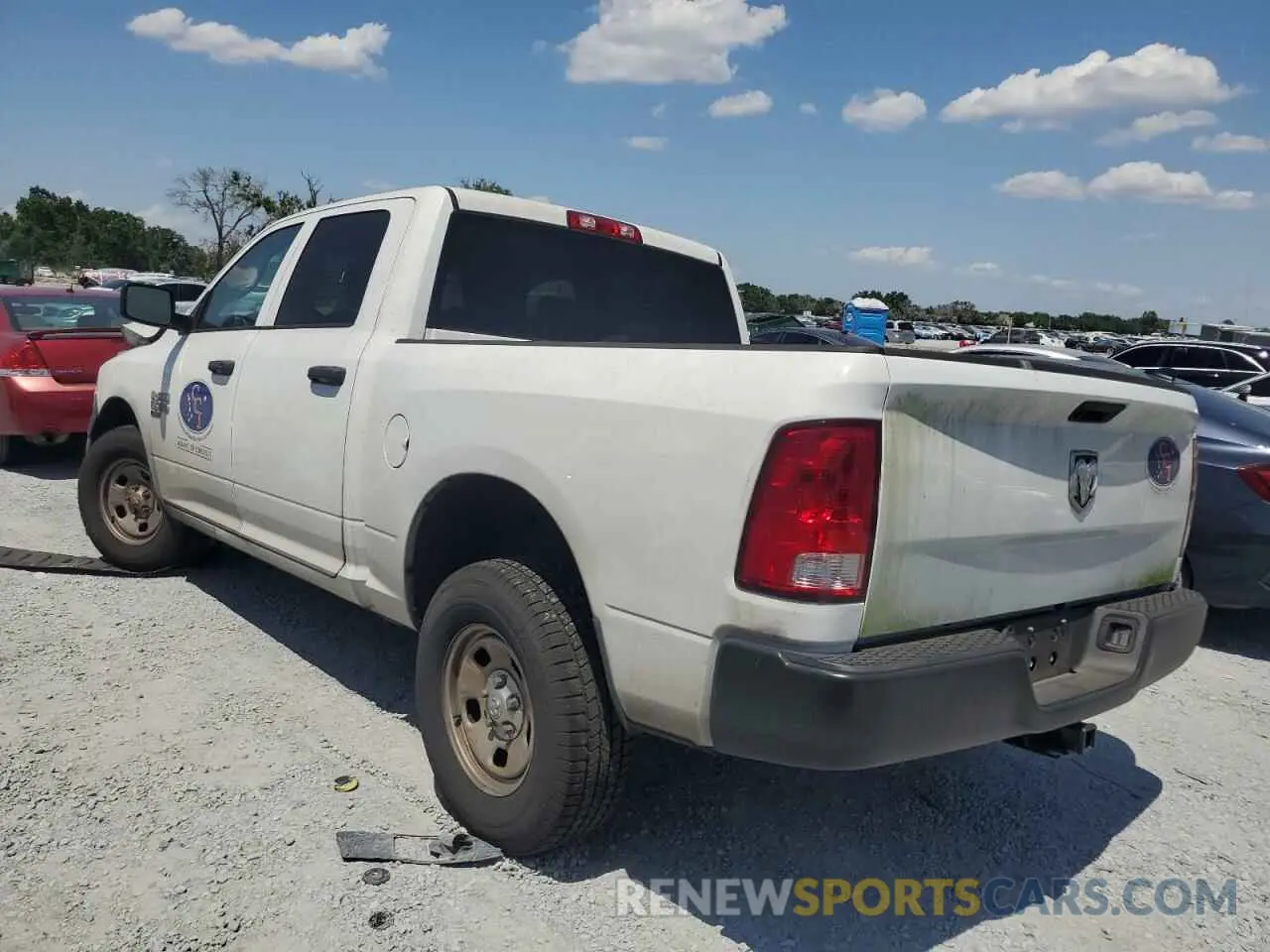 2 Photograph of a damaged car 3C6RR6KG4MG707928 RAM 1500 2021