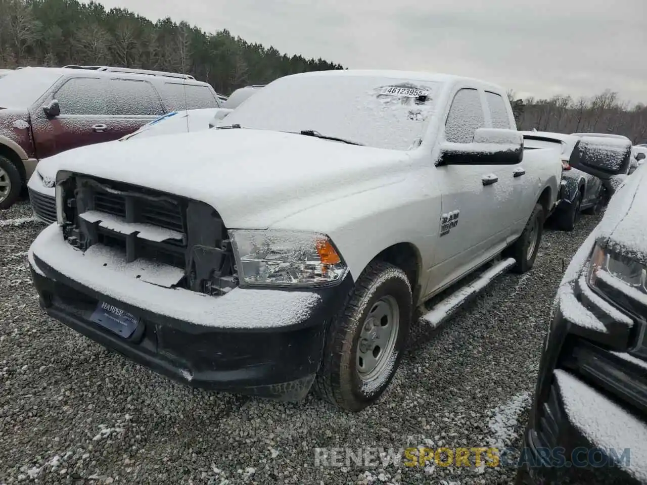 1 Photograph of a damaged car 1C6RR6FG0NS198750 RAM 1500 2022