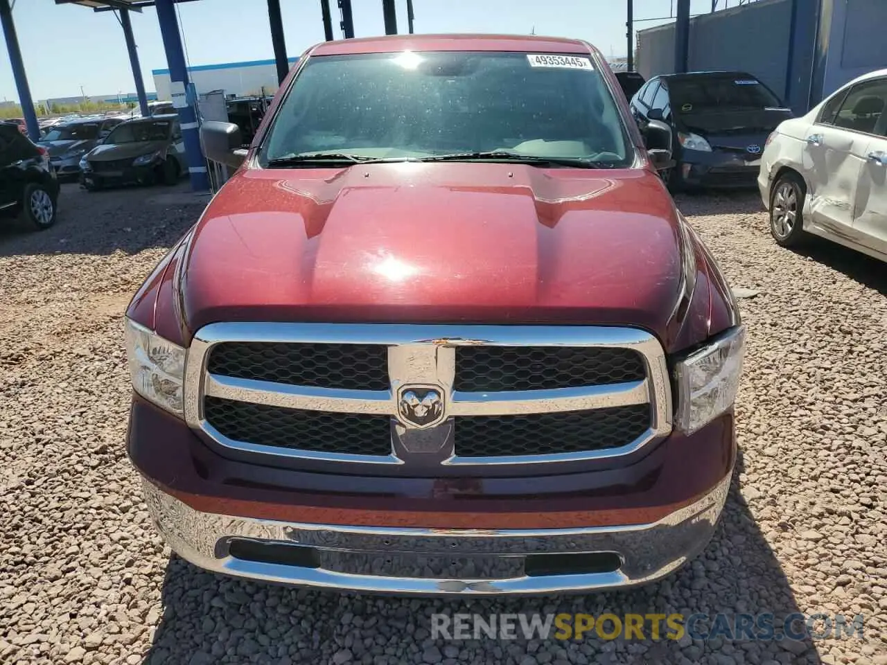 5 Photograph of a damaged car 1C6RR6FT4NS154568 RAM 1500 2022