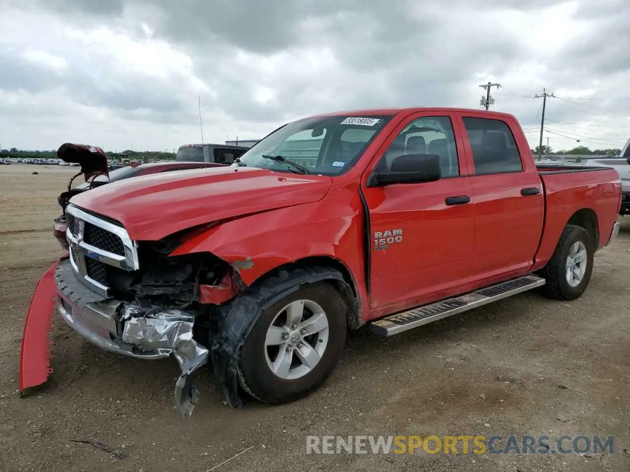 1 Photograph of a damaged car 1C6RR6LG3NS198097 RAM 1500 2022
