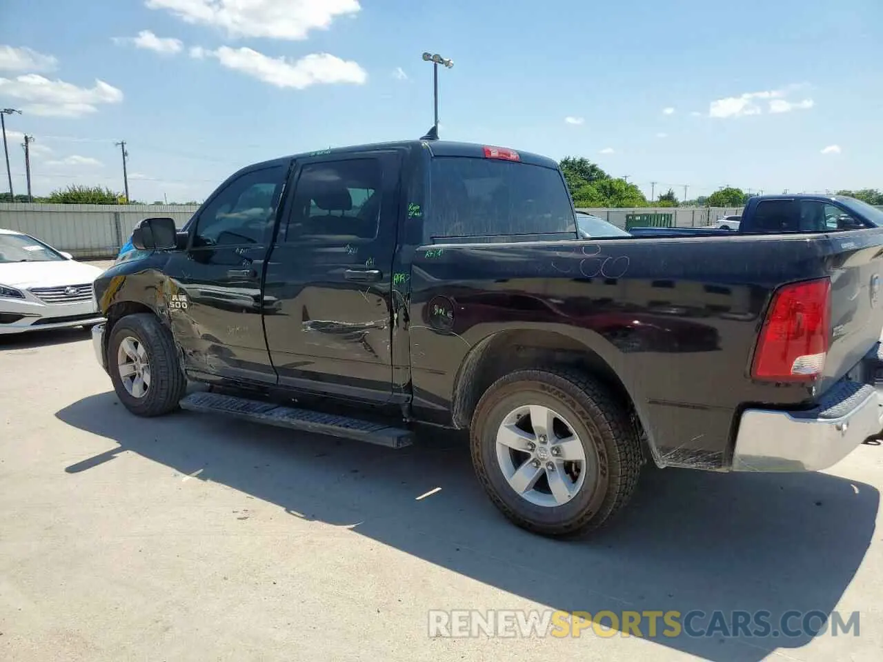 2 Photograph of a damaged car 1C6RR6LG7NS235104 RAM 1500 2022