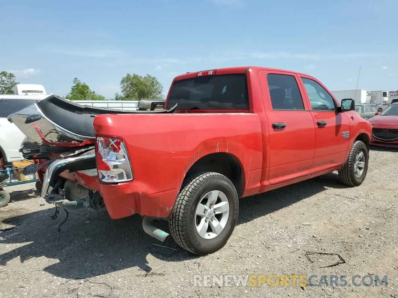 3 Photograph of a damaged car 1C6RR7LG4NS209128 RAM 1500 2022