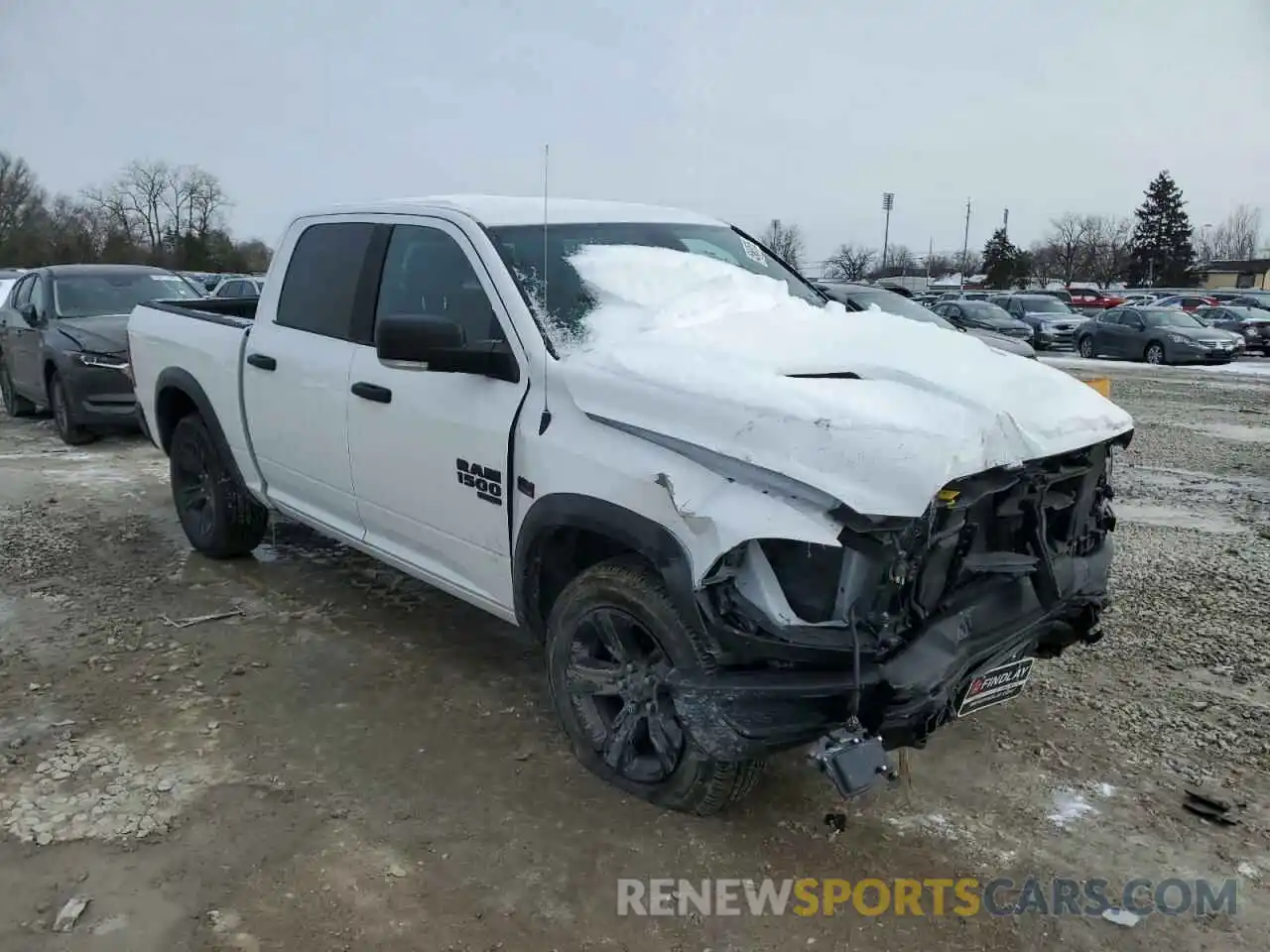 4 Photograph of a damaged car 1C6RR7LT5NS175861 RAM 1500 2022