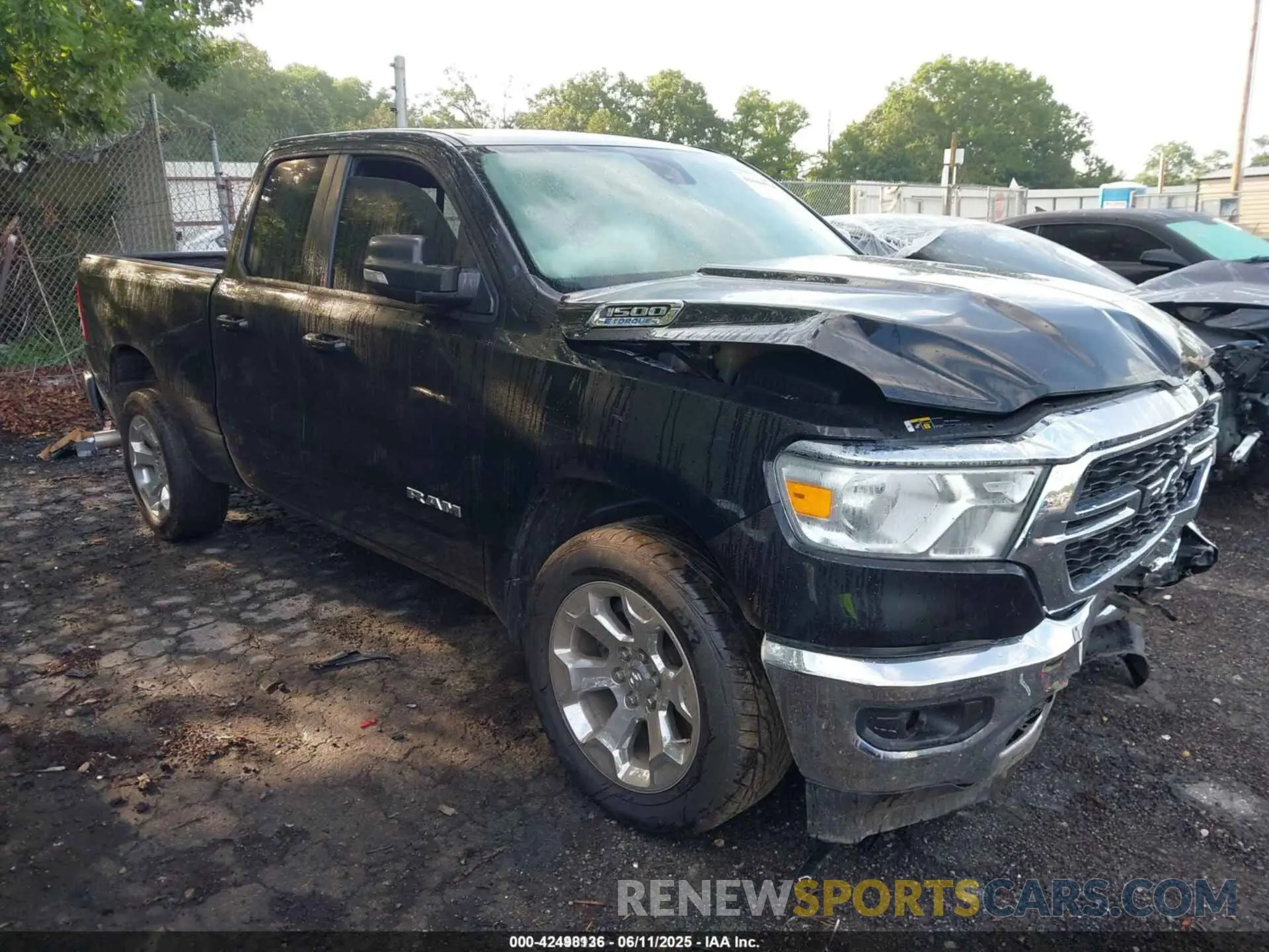 1 Photograph of a damaged car 1C6RREBG0NN218347 RAM 1500 2022