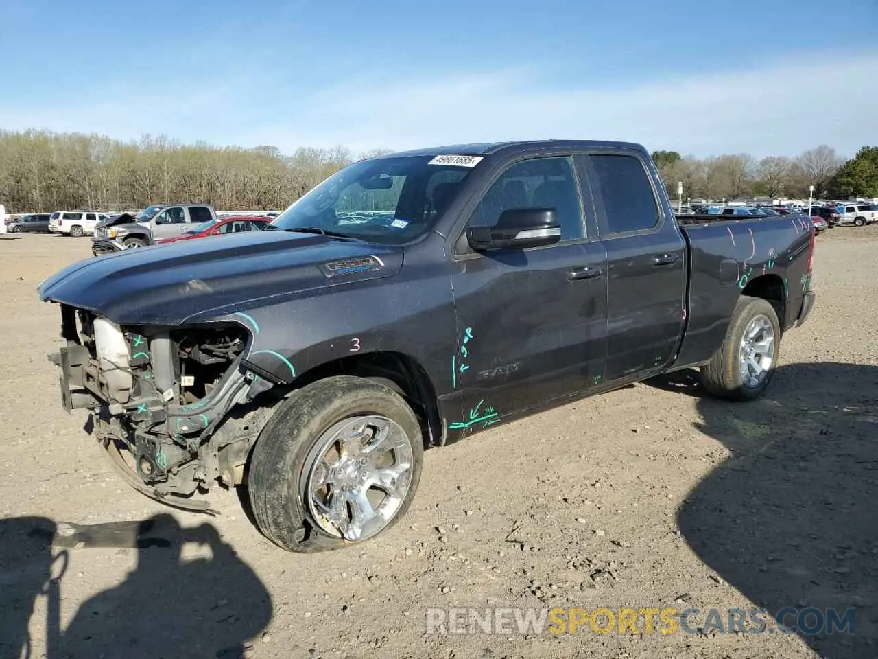 1 Photograph of a damaged car 1C6RREBG0NN372959 RAM 1500 2022