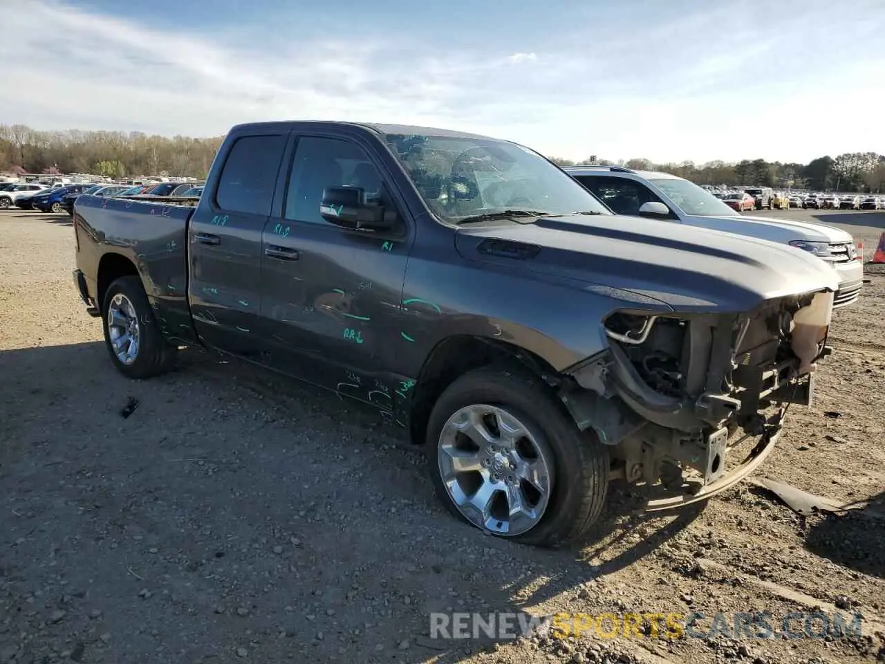 4 Photograph of a damaged car 1C6RREBG0NN372959 RAM 1500 2022