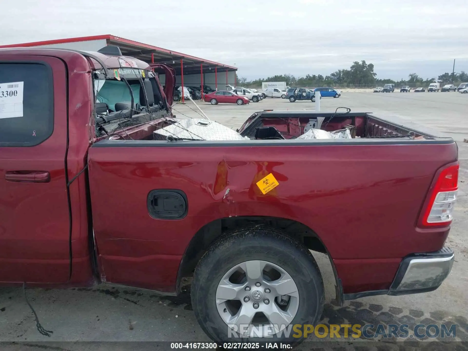 15 Photograph of a damaged car 1C6RREBG1NN382464 RAM 1500 2022
