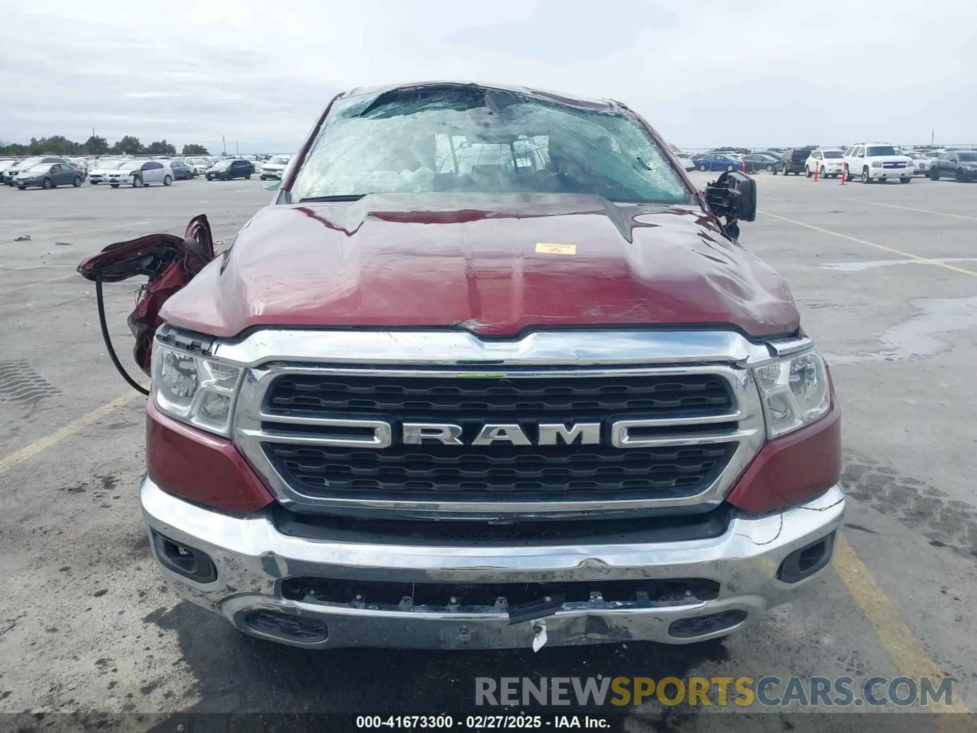 6 Photograph of a damaged car 1C6RREBG1NN382464 RAM 1500 2022