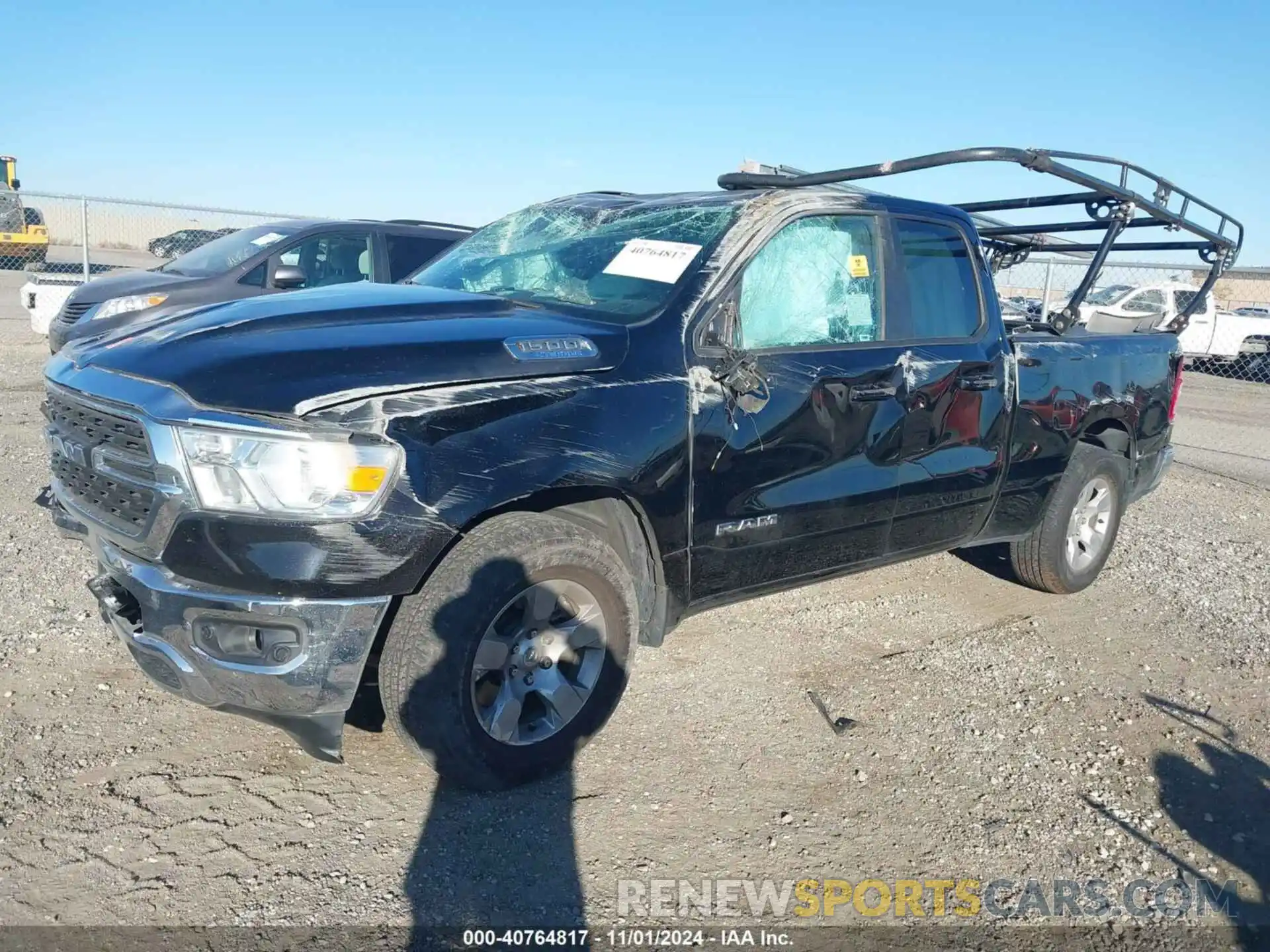 2 Photograph of a damaged car 1C6RREBG7NN451903 RAM 1500 2022