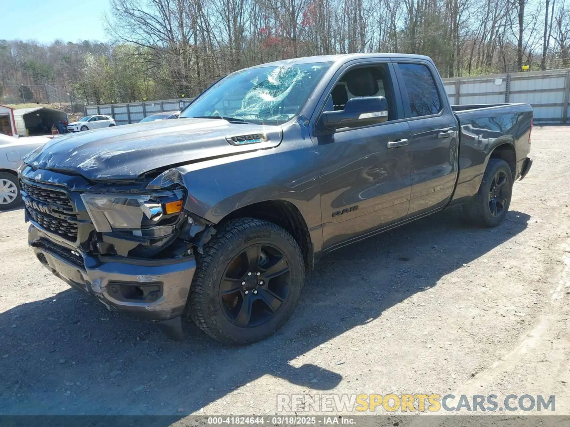 2 Photograph of a damaged car 1C6RREBG8NN398788 RAM 1500 2022