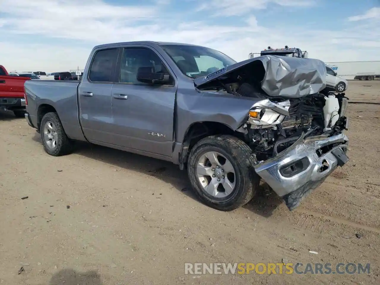 4 Photograph of a damaged car 1C6RREBGXNN219599 RAM 1500 2022