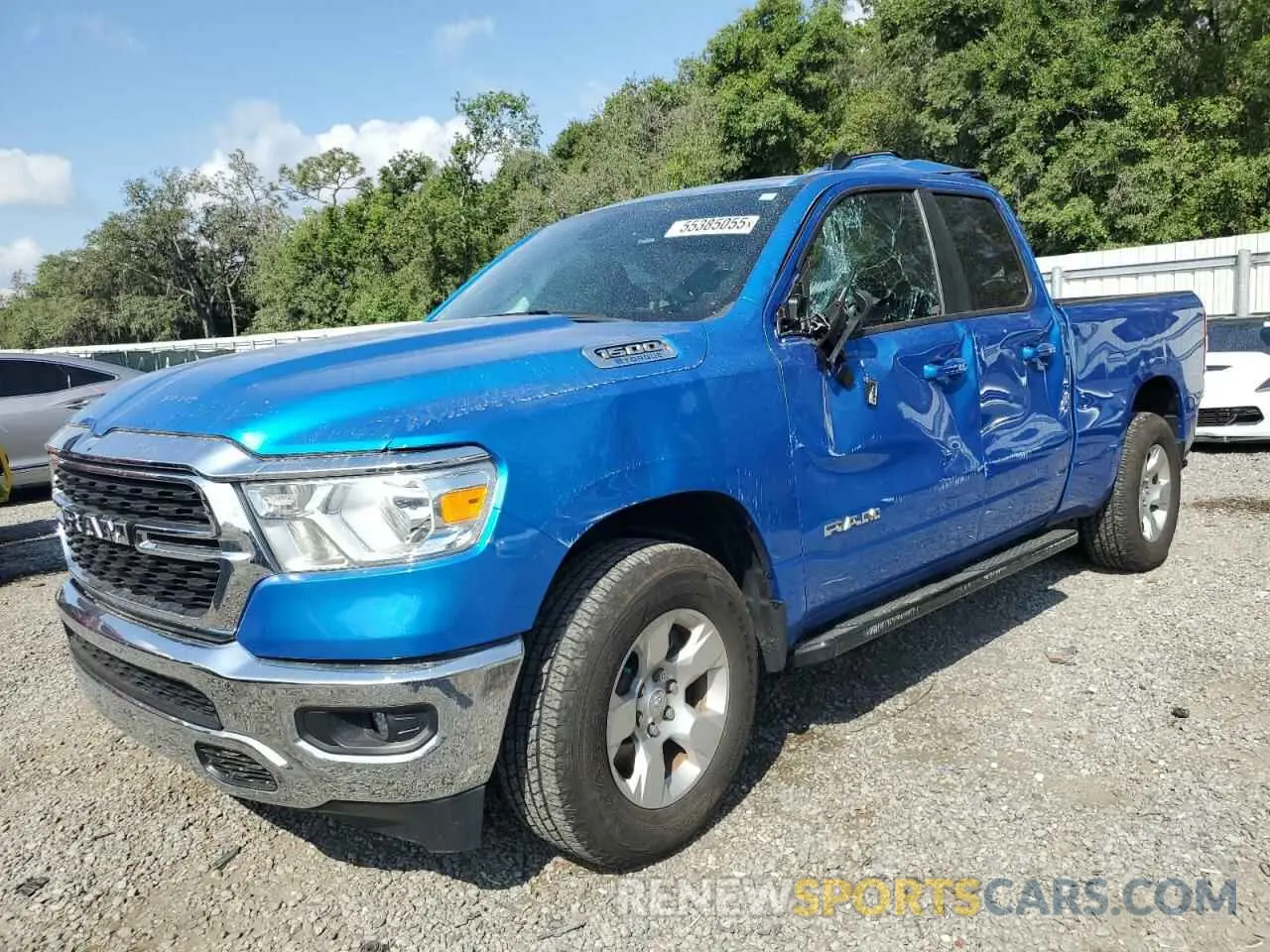 1 Photograph of a damaged car 1C6RREBGXNN451989 RAM 1500 2022