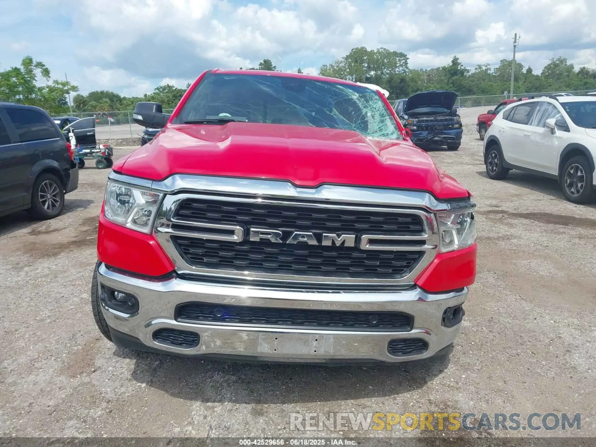 11 Photograph of a damaged car 1C6RREBT3NN377330 RAM 1500 2022