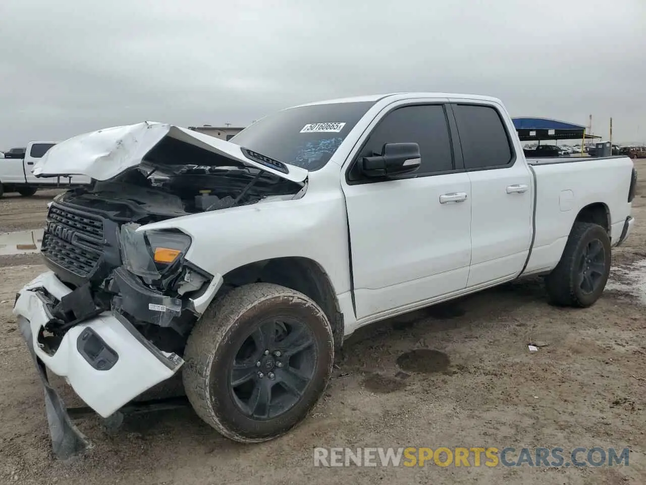 1 Photograph of a damaged car 1C6RREBT6NN398656 RAM 1500 2022