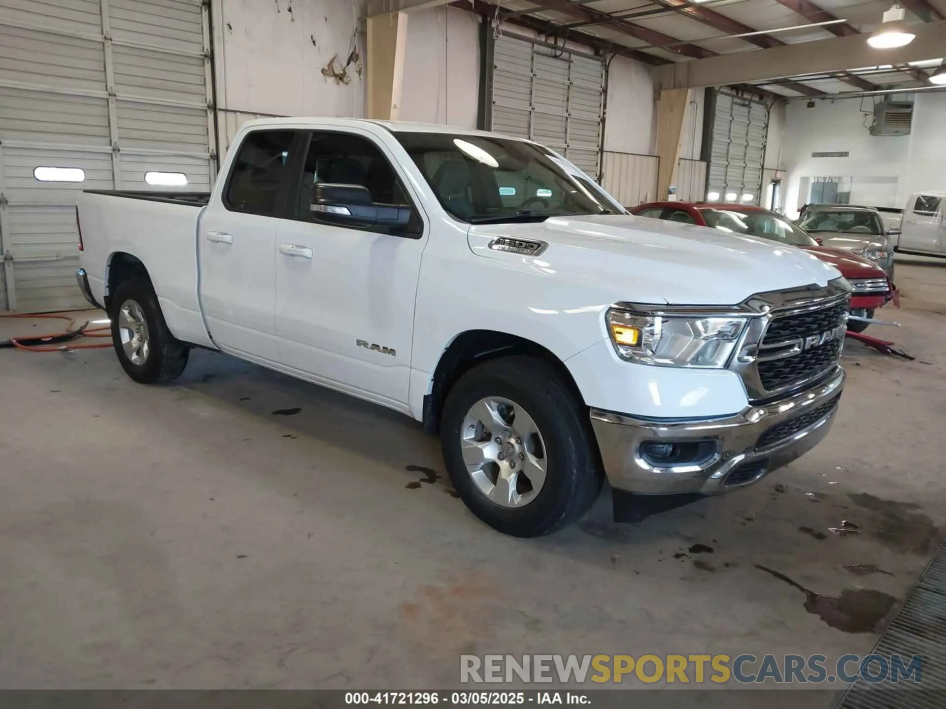 1 Photograph of a damaged car 1C6RREBT7NN104956 RAM 1500 2022