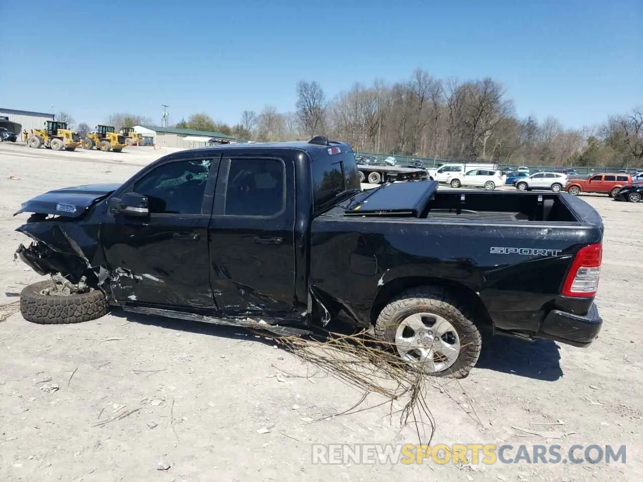 2 Photograph of a damaged car 1C6RREBT7NN127136 RAM 1500 2022