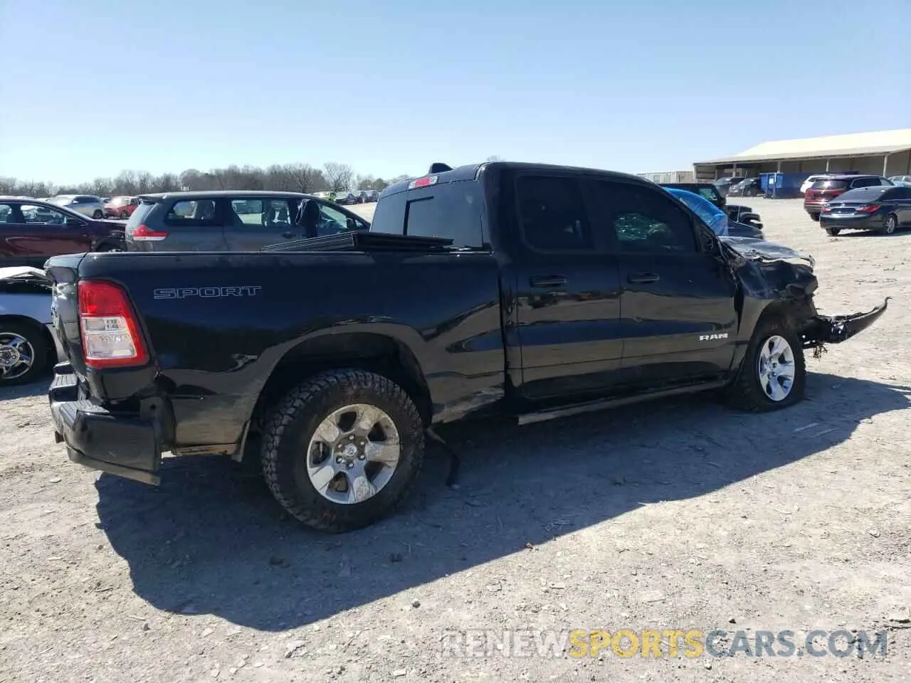 3 Photograph of a damaged car 1C6RREBT7NN127136 RAM 1500 2022