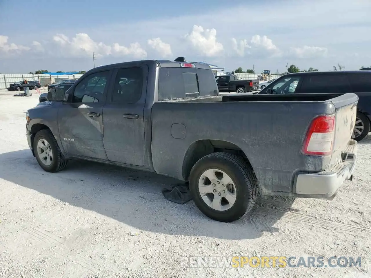 2 Photograph of a damaged car 1C6RREBT8NN321495 RAM 1500 2022