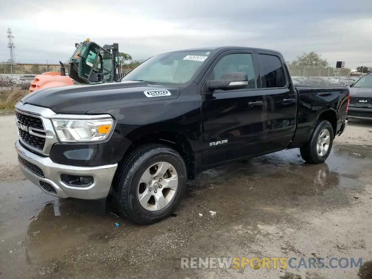1 Photograph of a damaged car 1C6RREBT9NN354909 RAM 1500 2022