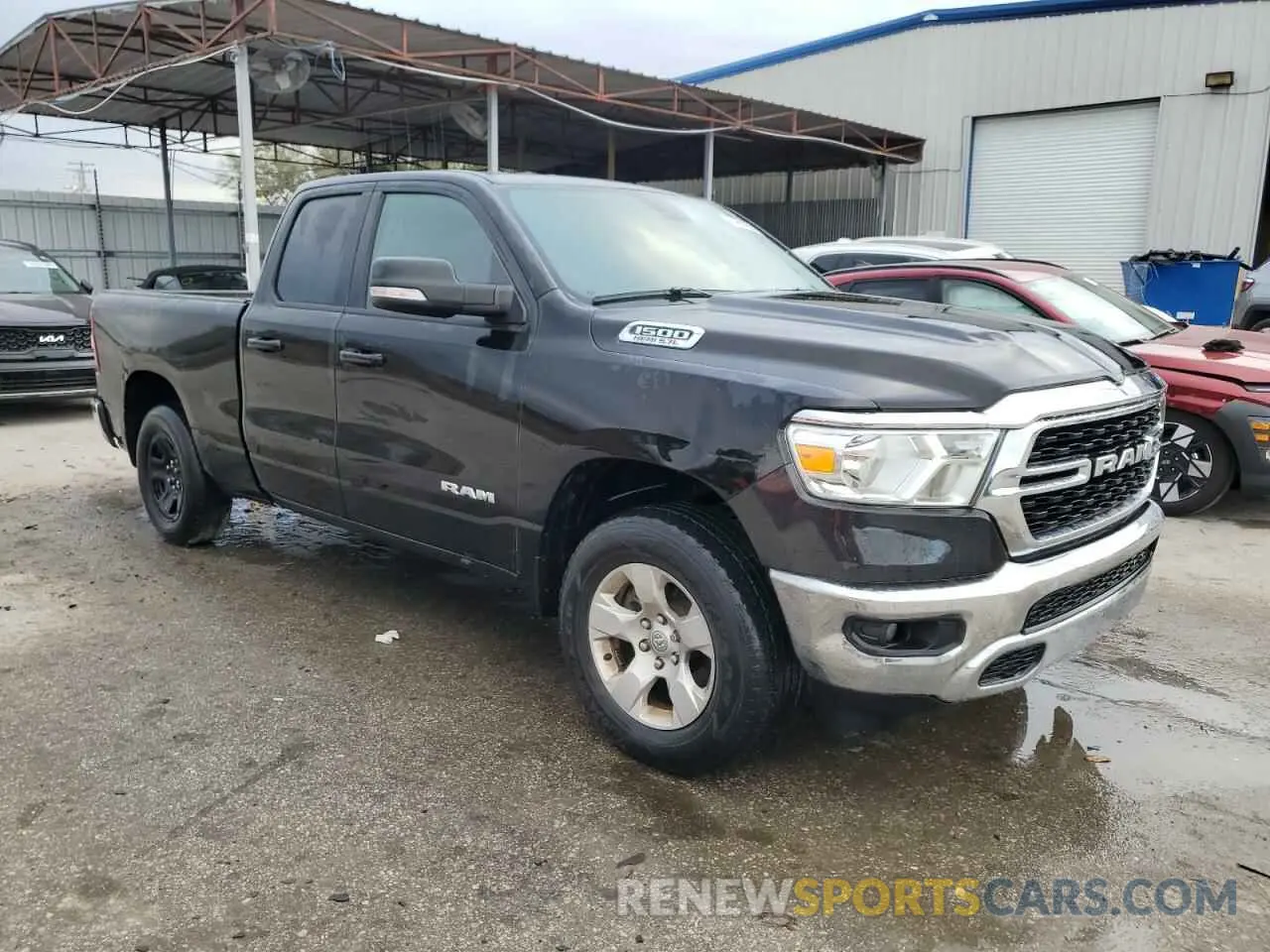 4 Photograph of a damaged car 1C6RREBT9NN354909 RAM 1500 2022