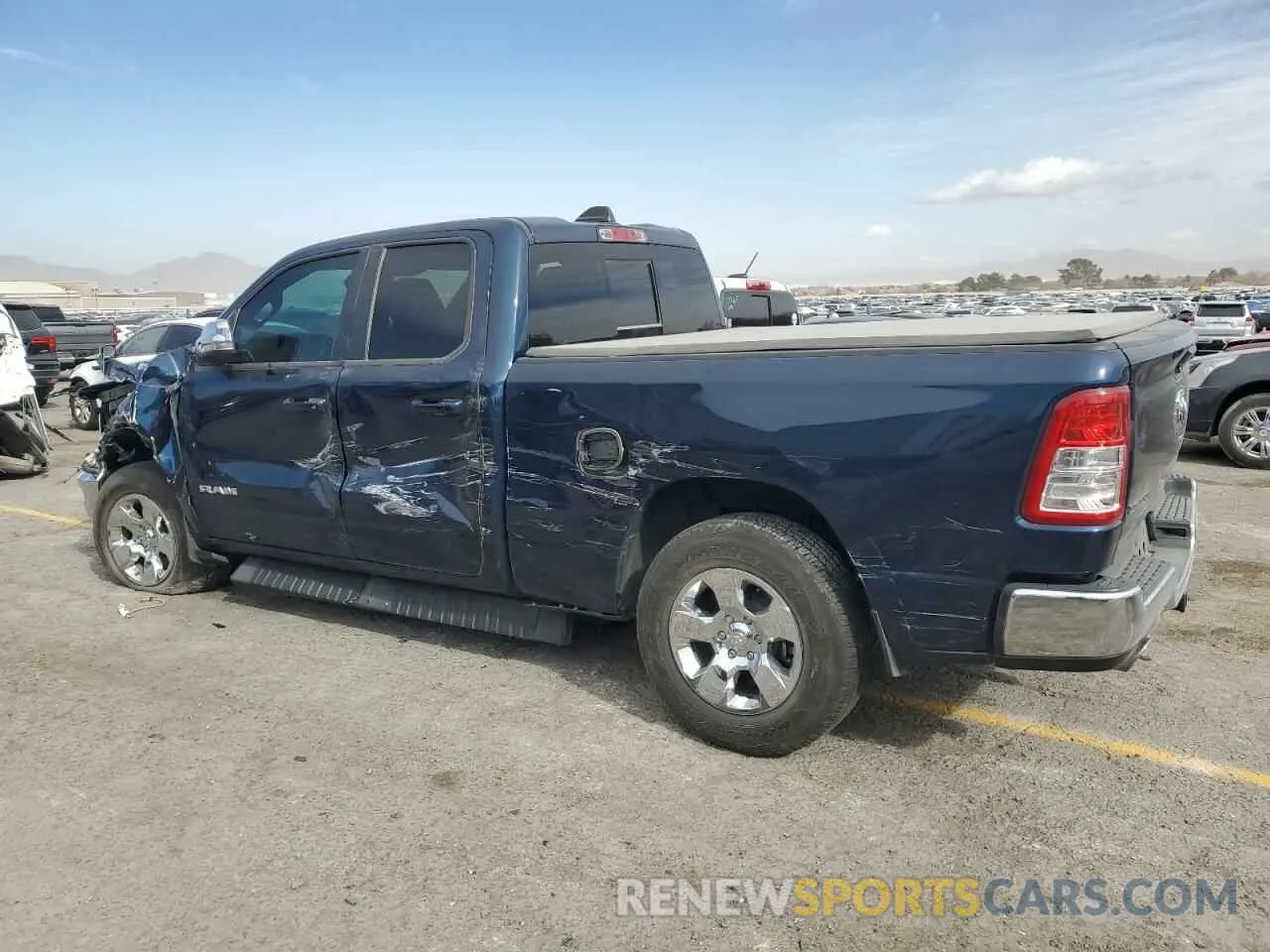 2 Photograph of a damaged car 1C6RREBTXNN254155 RAM 1500 2022