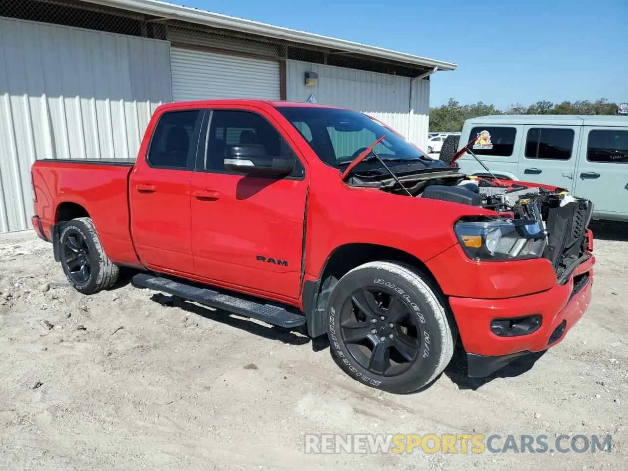 4 Photograph of a damaged car 1C6RREBTXNN350724 RAM 1500 2022