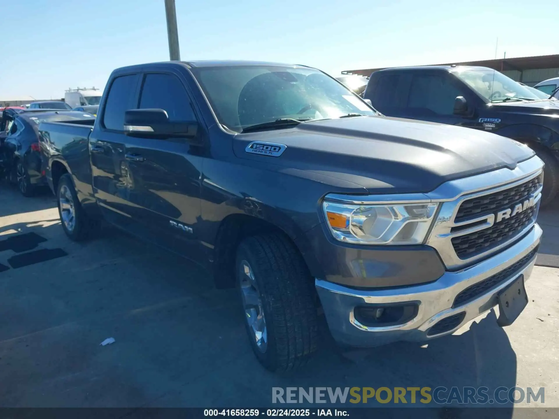 1 Photograph of a damaged car 1C6RREBTXNN382203 RAM 1500 2022