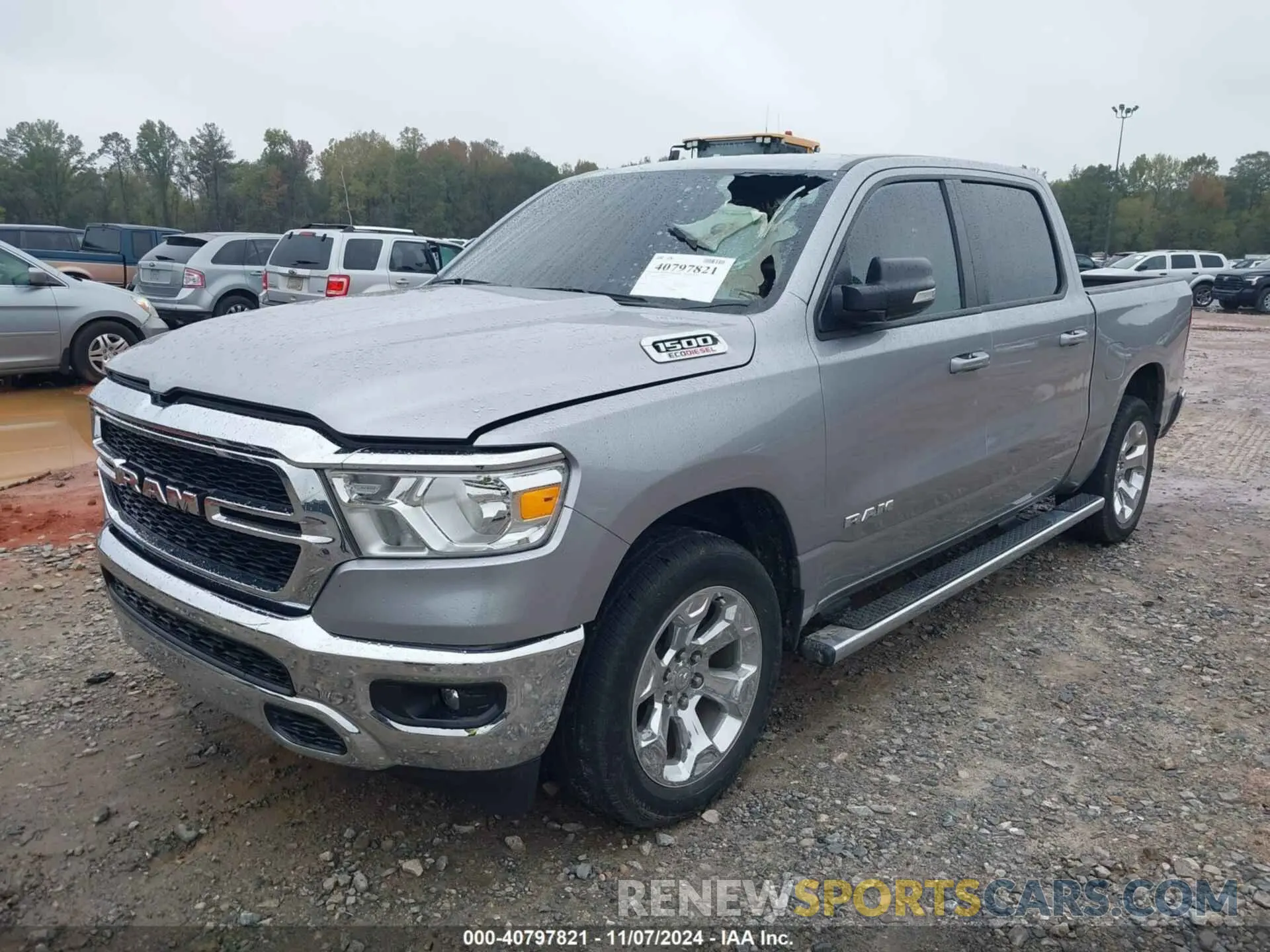2 Photograph of a damaged car 1C6RREFM6NN408489 RAM 1500 2022