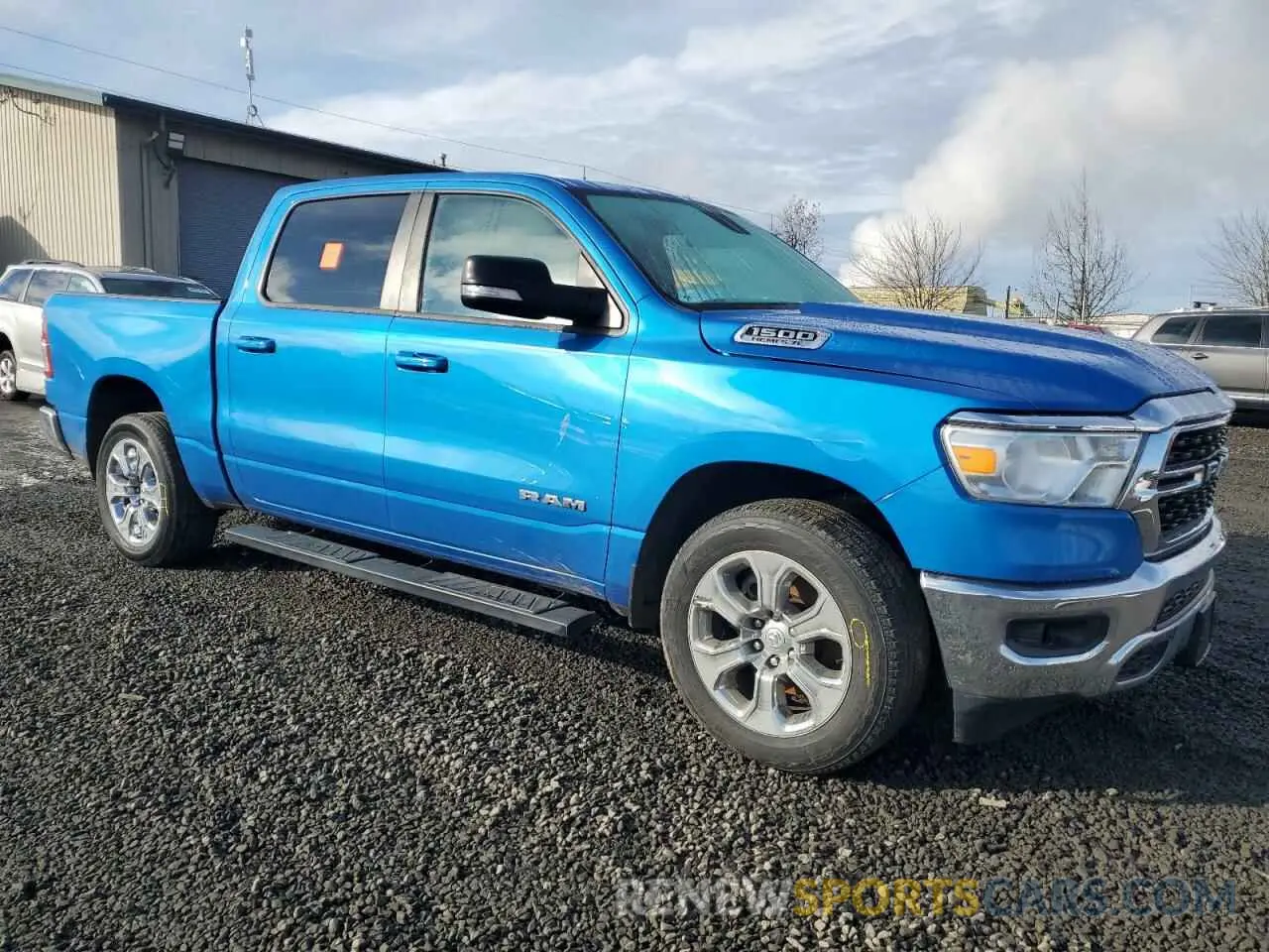 4 Photograph of a damaged car 1C6RREFT1NN254118 RAM 1500 2022