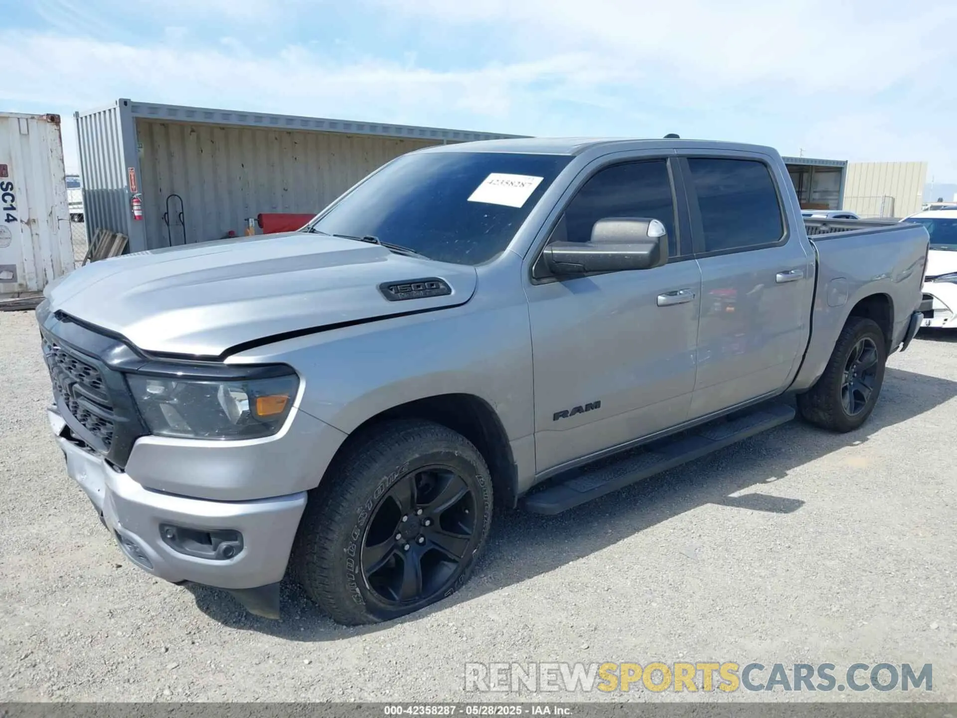 2 Photograph of a damaged car 1C6RREFT3NN157681 RAM 1500 2022