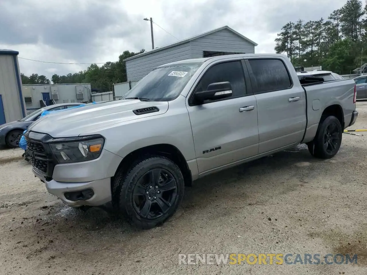 1 Photograph of a damaged car 1C6RREFT3NN336335 RAM 1500 2022