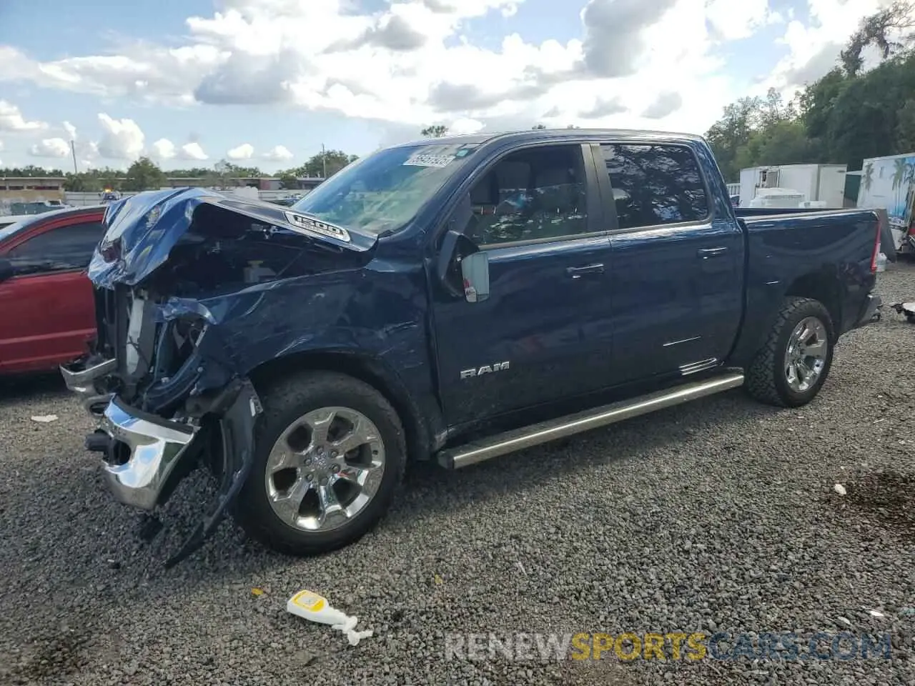 1 Photograph of a damaged car 1C6RREFT3NN431350 RAM 1500 2022