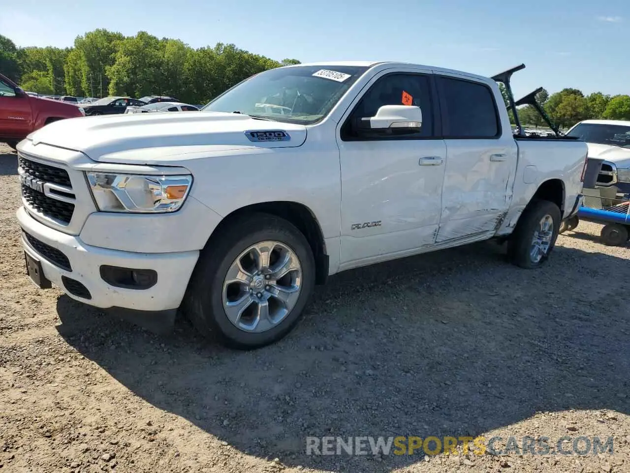 1 Photograph of a damaged car 1C6RREFT4NN346999 RAM 1500 2022