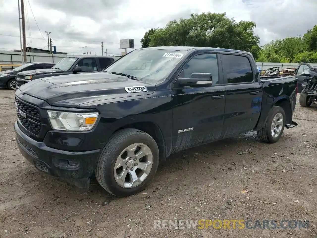 1 Photograph of a damaged car 1C6RREFT6NN430984 RAM 1500 2022