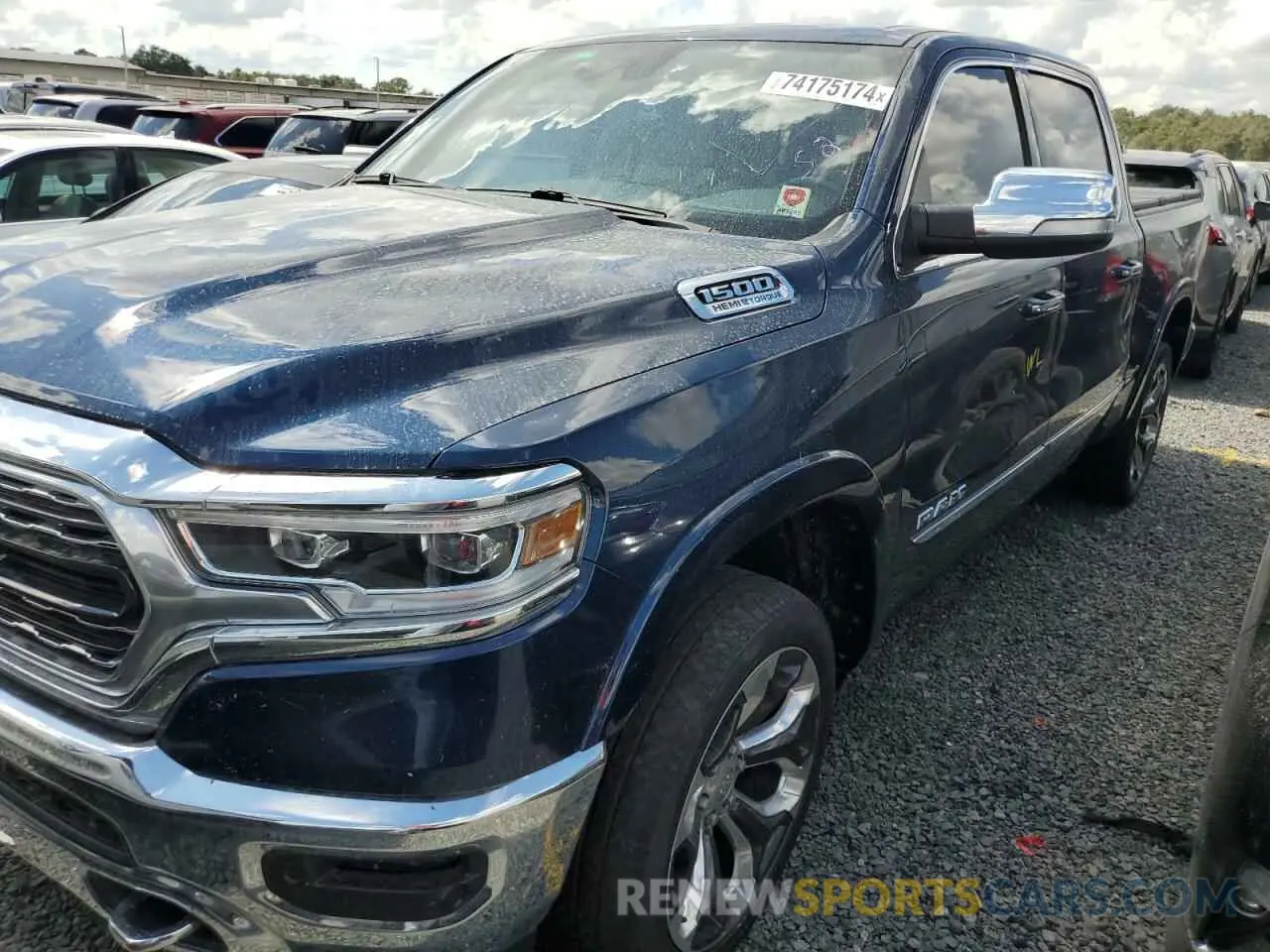 1 Photograph of a damaged car 1C6RREHT3NN358977 RAM 1500 2022