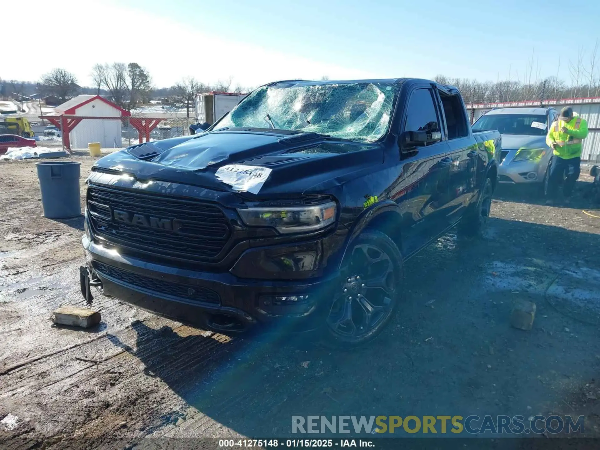 2 Photograph of a damaged car 1C6RREHT9NN152742 RAM 1500 2022