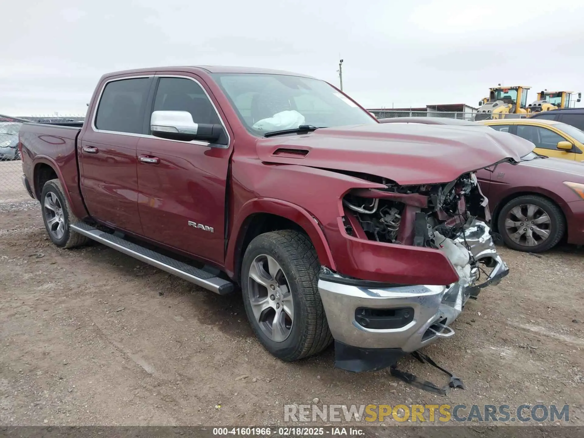 1 Photograph of a damaged car 1C6RREJM6NN185281 RAM 1500 2022