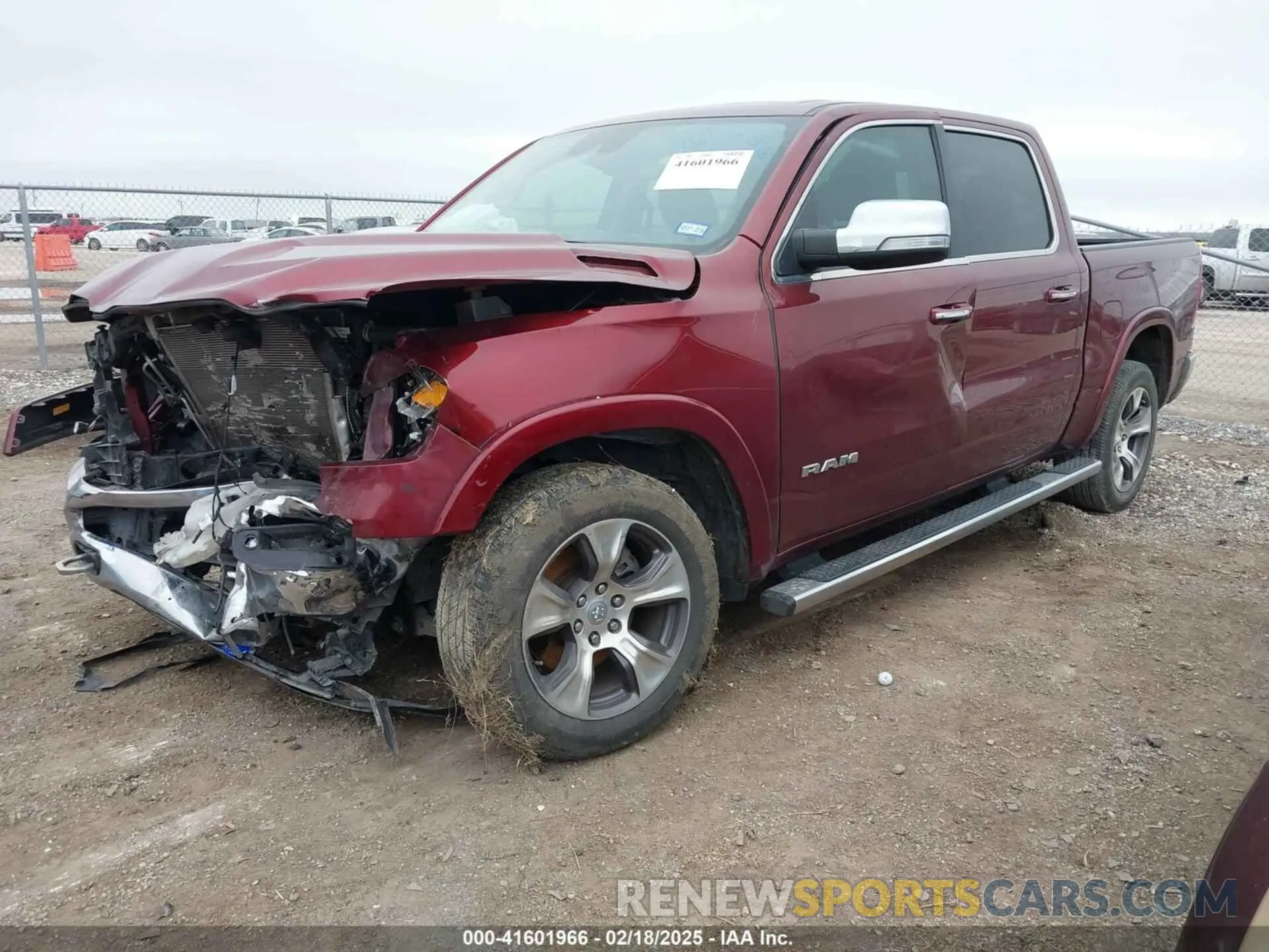 2 Photograph of a damaged car 1C6RREJM6NN185281 RAM 1500 2022